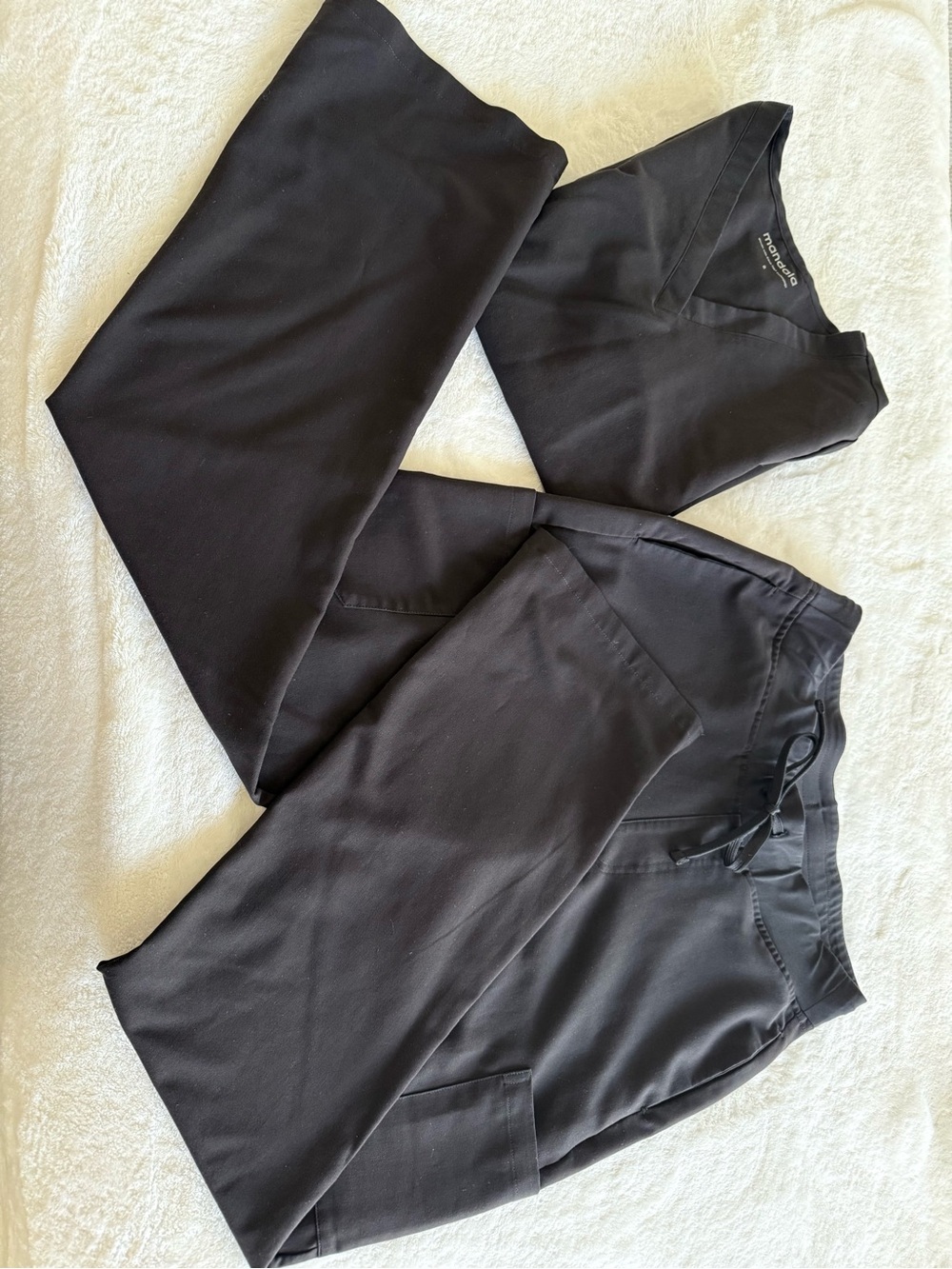 Mandala Black Scrub Set Size Small Equa-Tek™️ 🖤✨